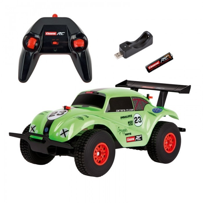 Carrera RC 1/18 VW Beetle Green Off-Road  w/usb Charger