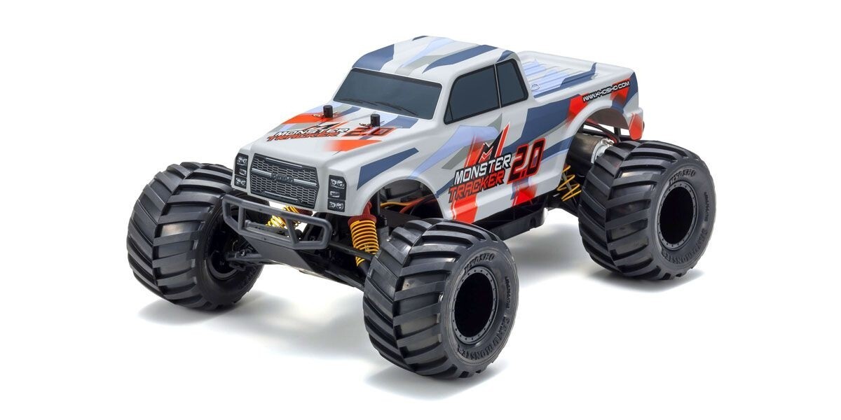 KYO 34404T2 Kyosho 1 10 Electric Brushed 2WD Monster Tracker 2.0 RTR Red