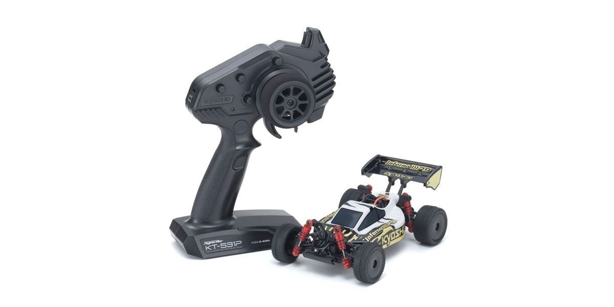 KYOSHO MINIZ BUGGY READYSET INFERNO MP9 WHITE/BLACK KYO32091WBK