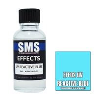 EFF02 Effects Acrylic Lacquer UV REACTIVE BLUE 30ml