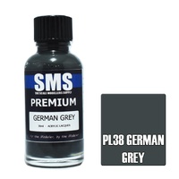 PL38 PREMIUM Acrylic Lacquer GERMAN GREY RAL7021 30ML