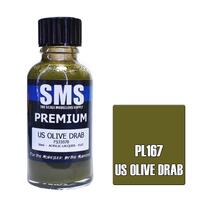 PL167 PREMIUM Acrylic Lacquer US OLIVE DRAB 30ml