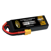 SP1800756XT60 Scorpion Power 1800mAh 75C 22.2V 6S with XT60