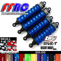 FullForce RC Losi 5IVE-T Shock Boots - Metallic Blue (4 PCS) SM160MBL