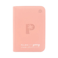 Palms Off Gaming Collector's Series 4 Pocket Zip Trading Card Binder - Pink