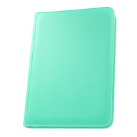 Palms Off Gaming - STEALTH 9 Pocket Zip Trading Card Binder - TURQUOISE