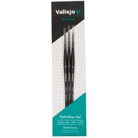 Vallejo Brushes - Definition Set - Synthetic fibers (Sizes 4/0; 3/0 & 2/0) B02990