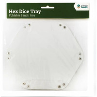 LPG Hex Dice Tray 8" White LPGDM068White