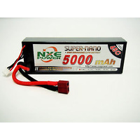 NXE5000HC452 NXE 7.4v 5000mah 45c Hard case Lipo w/Deans