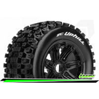 Louise SC-Uphill 1/5 Front/Rear Tyre & Rim Black 24mm Hex LT3293B