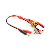 4.0mm Plug to Glow/Tamiya/Deans/JR TX+RX and Futaba TX+RX 0.08 16AWG 30cm Silicone Wire TRC-5006B
