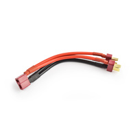 TRC-8023A Deans 2S Battery Hamess For 2 Packs in Parallel 14AWG 10cm silicone wire 0.08