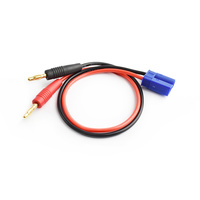 Tornado RC EC5 CHARGER LEADS 14AWG SIL 30CM TRC-4019B-14-30