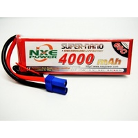 NXE 22.2v 4000mah 60c Soft Case Lipo w/EC5 Connector 4000SC606SEC5