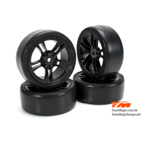 1/10 Touring mounted rubber (4pce BLK) TM503329BK