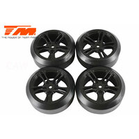 E4D Mounted Drift Tire 45 Degree (5 Spoke) TM503390BK