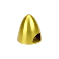 TT-4502-B-M-3W-AY Tru Turn4-1/2" P-51 MENZ CUT Spinner- Anod Gold Yellow (DA100), Hangar 9 Beast 100CC