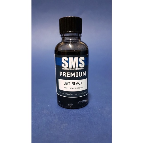 PL30 Premium Acrylic Lacquer JET BLACK 30ml