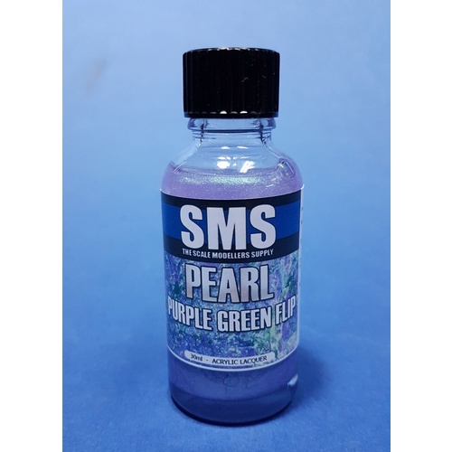PRL08 Pearl Acrylic Lacquer PURPLE GREEN FLIP 30ml