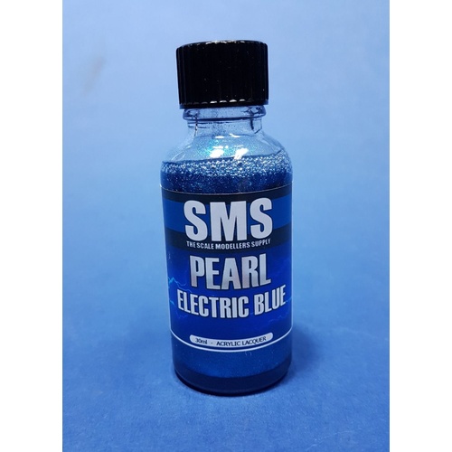 PRL09 Pearl Acrylic Lacquer ELECTRIC BLUE 30ml
