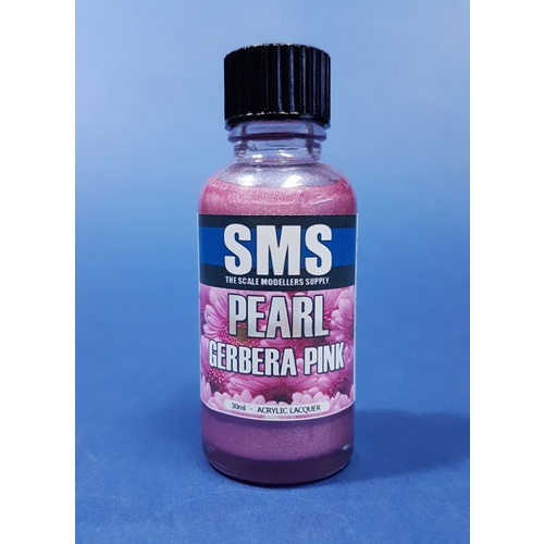PRL12 Pearl Acrylic Lacquer GERBERA PINK 30ml