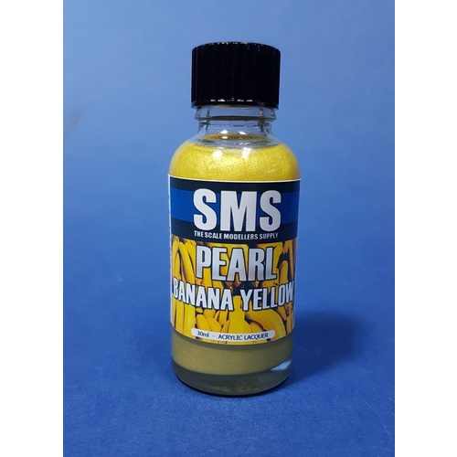 PRL13 Pearl Acrylic Lacquer BANANA YELLOW 30ml