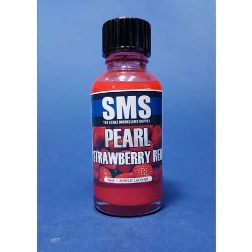 PRL14 Pearl Acrylic Lacquer STRAWBERRY RED 30ml