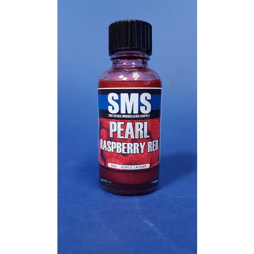PRL16 Pearl Acrylic Lacquer RASPBERRY RED 30ml