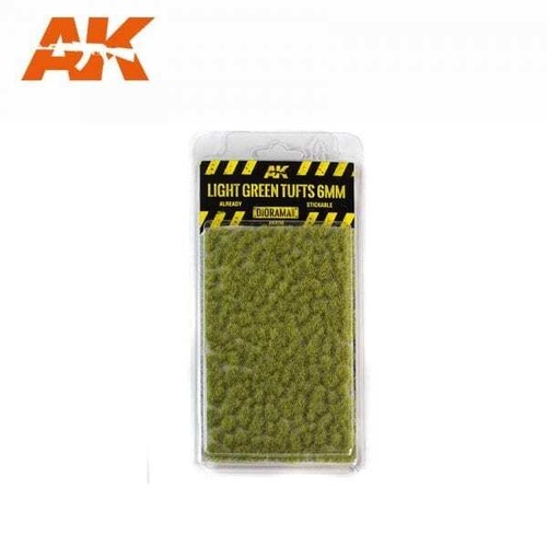 AK-8118 	Light Green Tufts 6mm
