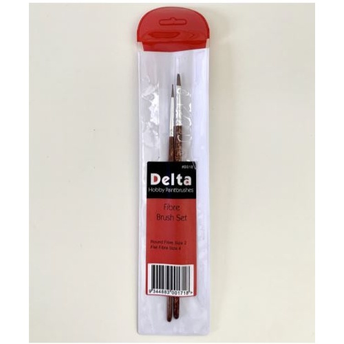 DL BS18 Delta Fibre Paint Brushes with Vinyl Pouch