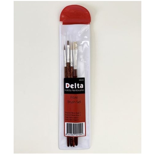 DL BS26 Delta 4 Fibre Brushes With Vinyl Pouch