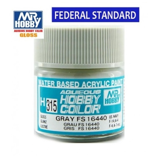 GN H315 Mr Hobby Aqueous Gloss Grey FS 16440