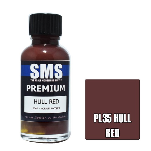 PL35 PREMIUM Acrylic Lacquer HULL RED FS30075 30ML