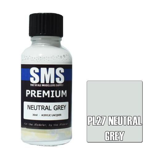 PL27 PREMIUM Acrylic Lacquer NEUTRAL GREY 30ml