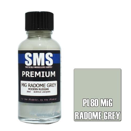 PL80 PREMIUM Acrylic Lacquer MiG RADOME GREY (MODERN RUSSIAN) 30ml