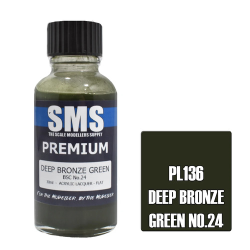 PL136 PREMIUM Acrylic Lacquer DEEP BRONZE GREEN 30ml