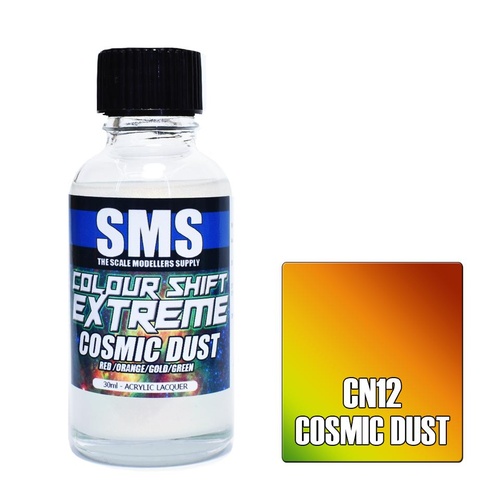 COLOUR SHIFT EXTREME COSMIC DUST (RED/ORANGE/GOLD/GREEN) 30ML CN12