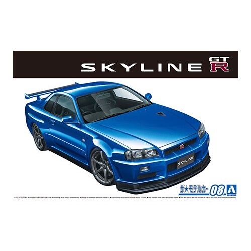 Aoshima 1/24 NISSAN BNR34 SKYLINE GT-R V-spec II '02 A005858