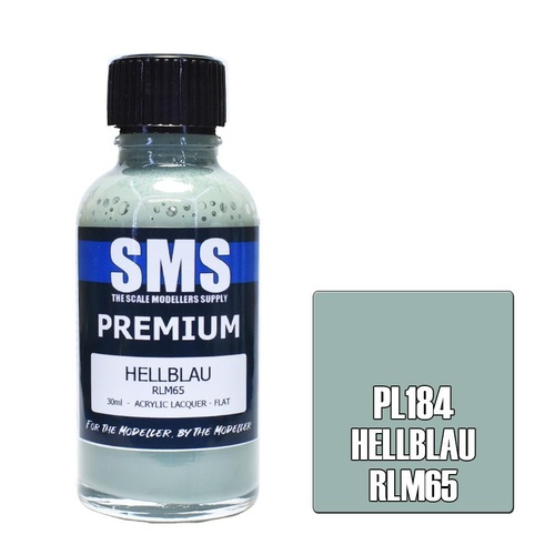 Premium Acrylic Lacquer HELLBLAU RLM65 30ml PL184