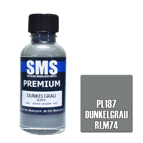 Premium Acrylic Lacquer DUNKELGRAU RLM74 30ml PL187