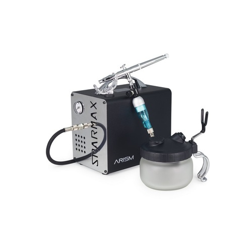 Sparmax Airbrush and ARISM Compressor Kit w/ Spray out Pot SP.ARISMKIT