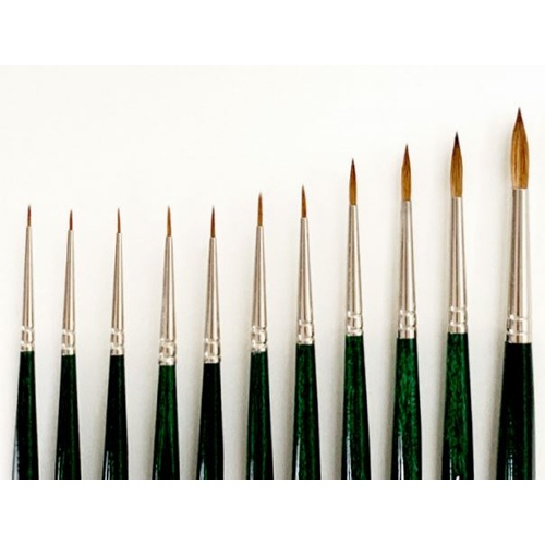 Delta Kolinsky Red Sable Round Brush 1 DL 982.01H