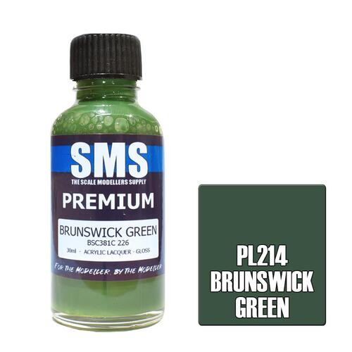 Premium Acrylic Lacquer BRUNSWICK GREEN 30ml PL214