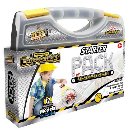 Constructables Starter Case - DIY Collectable 3 Piece Mystery Models Pack