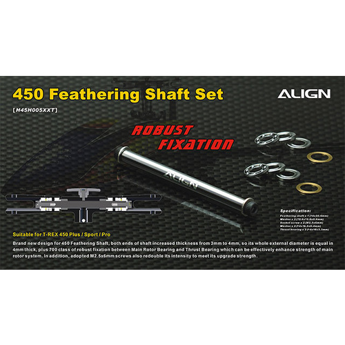 450 Feathering Shaft Set H45H005