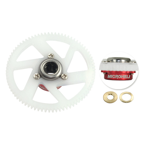 Delrin Main Gear w/ Auto-Rotation Hub Set (Red) - Trex 150 DFC MH-TX15167