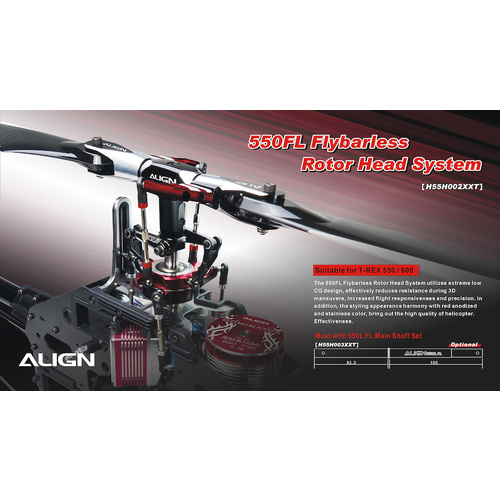 550FL Flybarless Rotor Head System H55H002