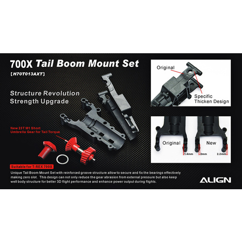 700 X Tail Boom Mount Set H70T013A