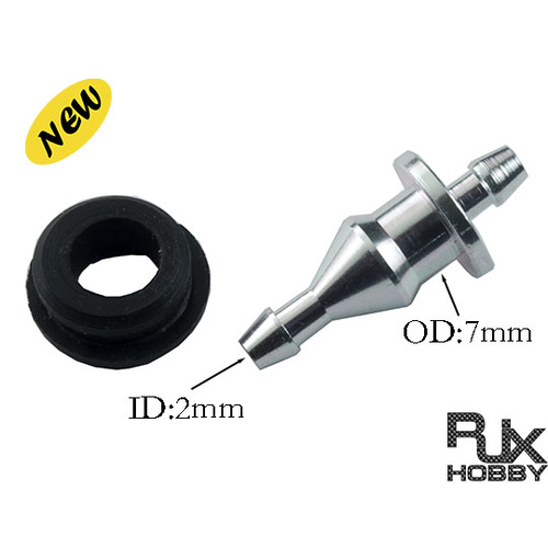 HA1207 - RJX Metal Nipple & Rubber Grommet for RJX & Raptor Header Tank