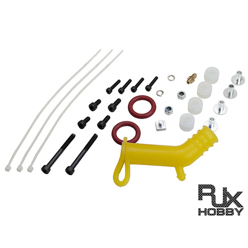 HA194Y - All Spare parts for hatiro and RJX90 muffler ( OS and YS) yellow Pipe